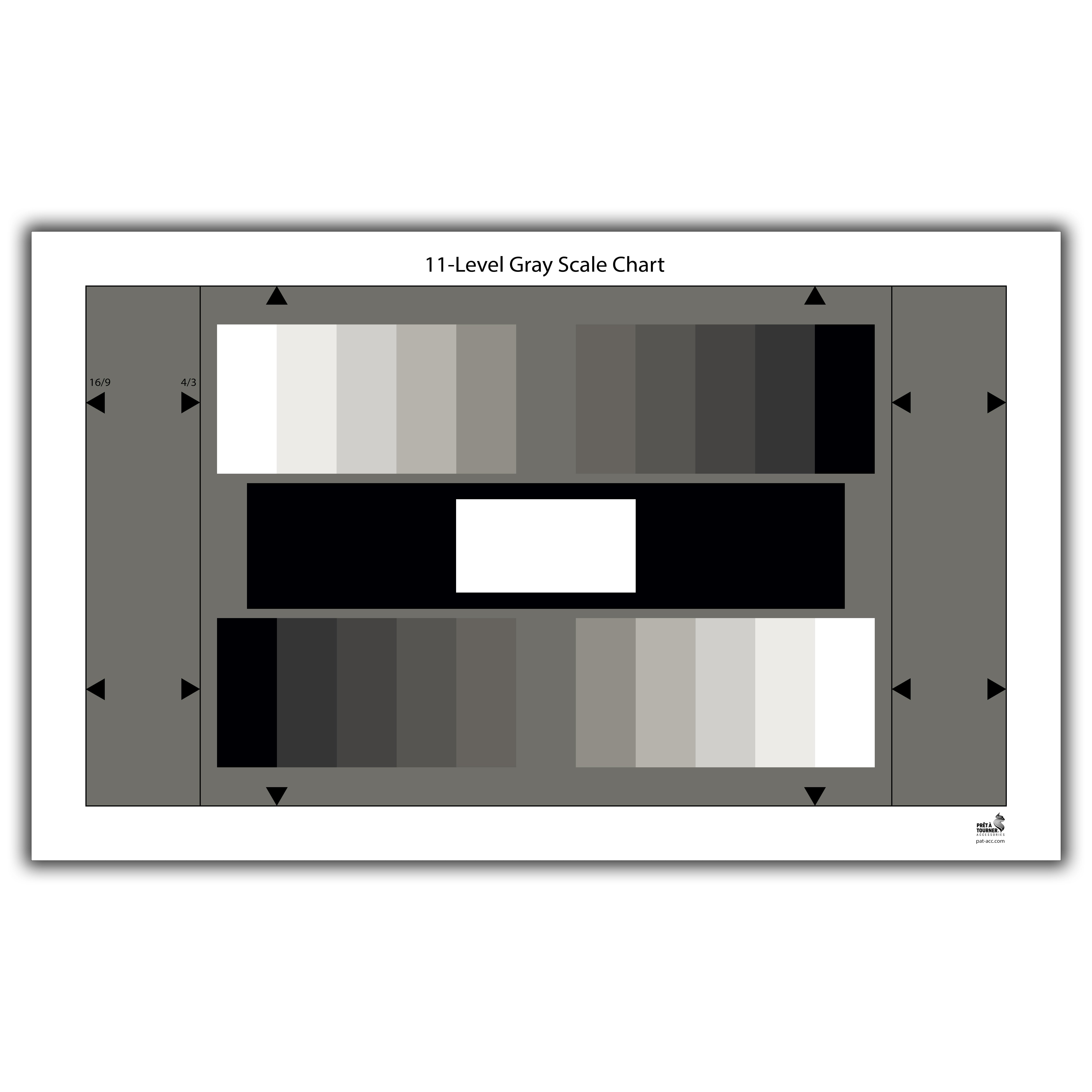 Charte dégradé de gris PAT