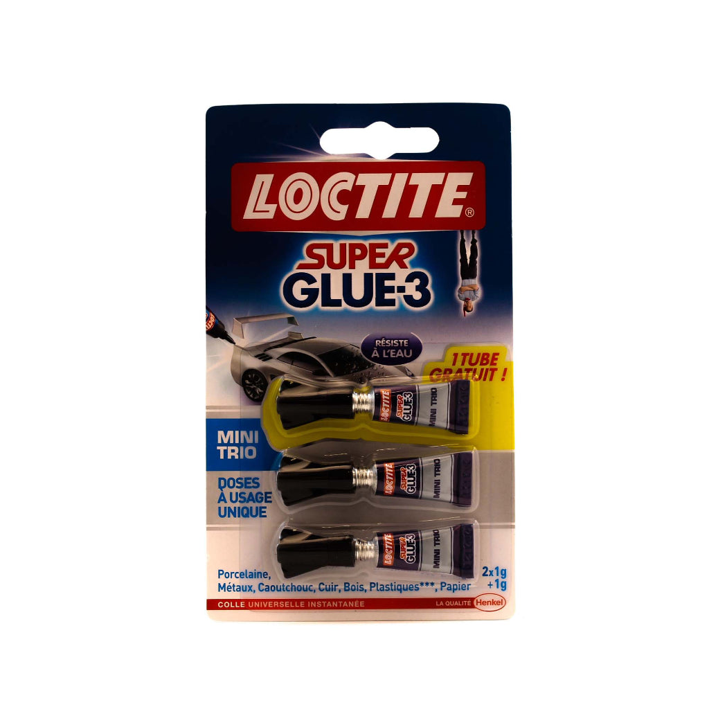 Tube super glue 3 trio