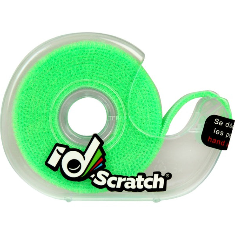 Rouleau ID Scratch Dévidoir Vert Fluo