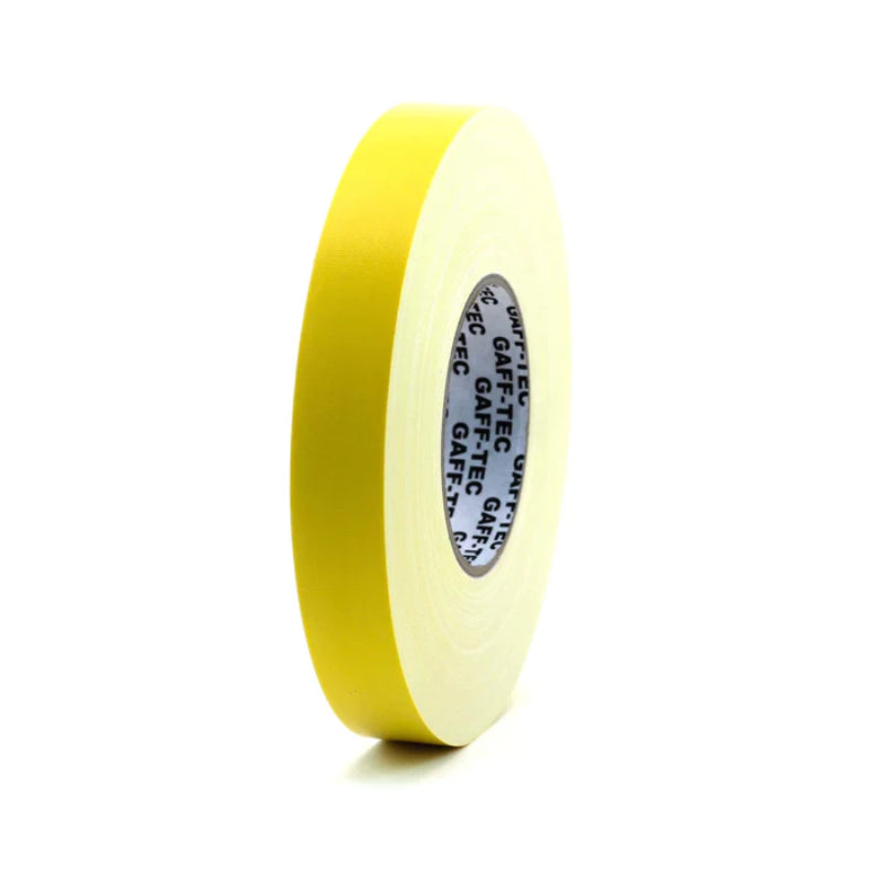 Rouleau adhésif gaffer jaune
