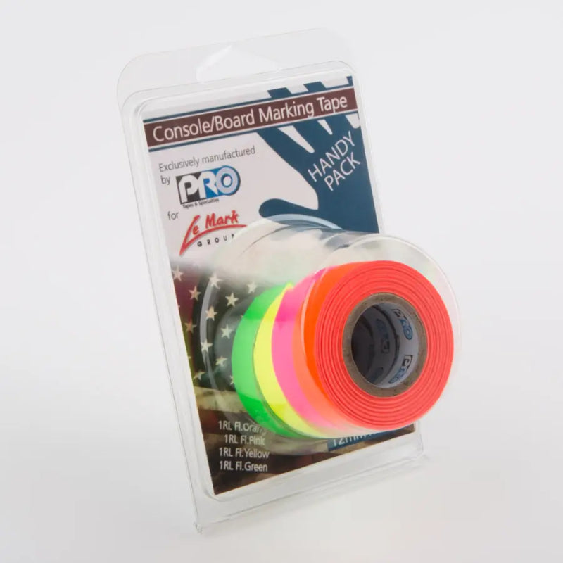 Rouleau adhésif Mini American tape fluo