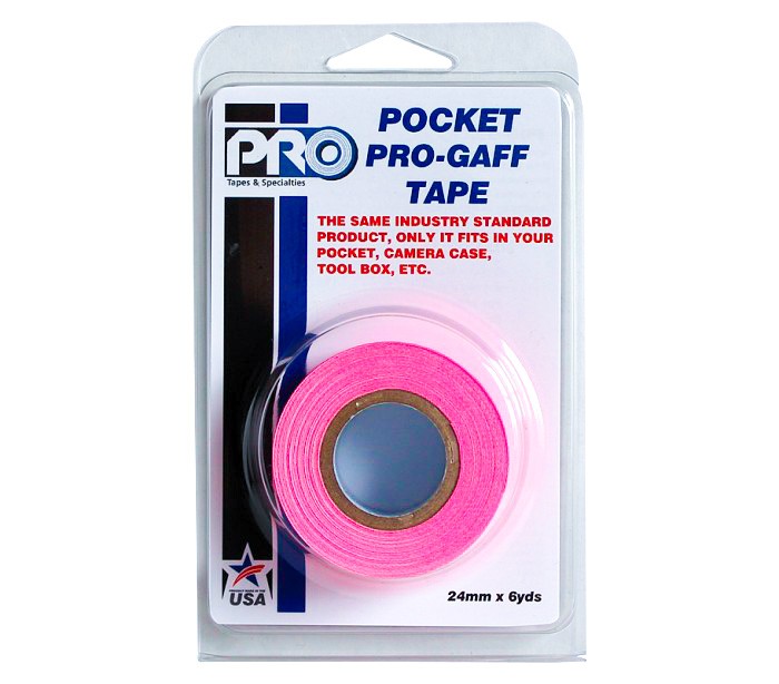 Rouleau Mini Gaffer fluo tissu 25 mm x 5.5 m