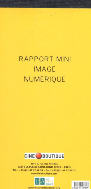 Cahier de rapport mini image numérique