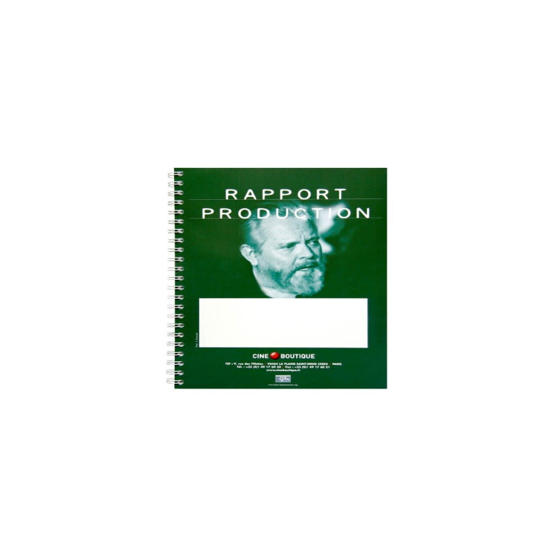 Cahier de rapport production