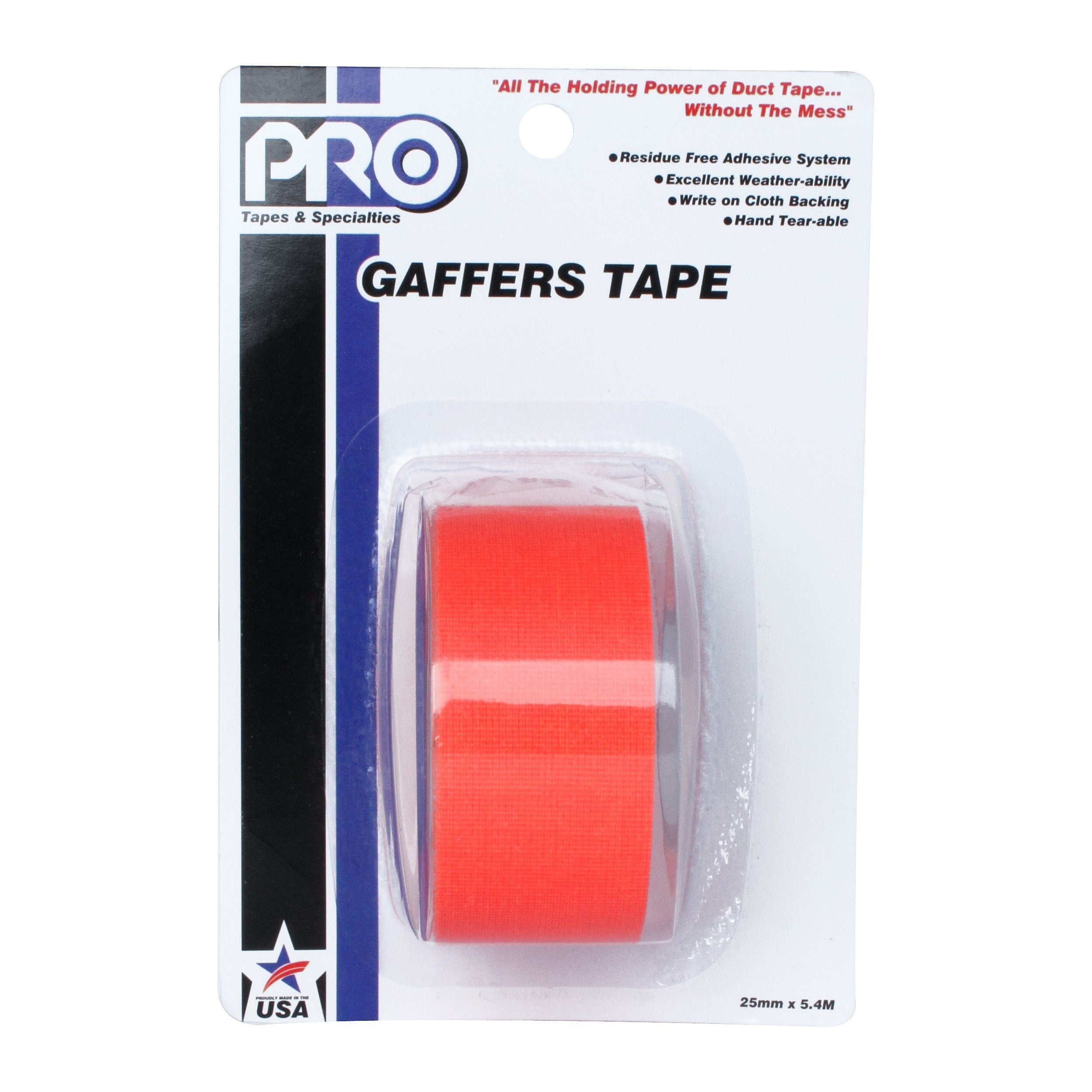 Roll Mini Gaffer fluorescent fabric 25 mm x 5.5 m